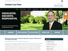Tablet Screenshot of conroyfamilylaw.com
